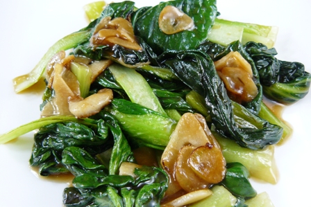 baby bok choy with garlic