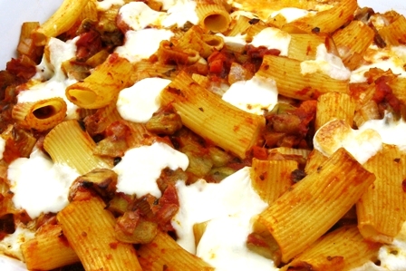 baked rigatoni alla norma