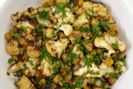 roasted cauliflower & chickpeas