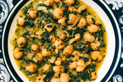 chickpea and kale curry