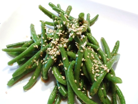 ginger garlic green beans