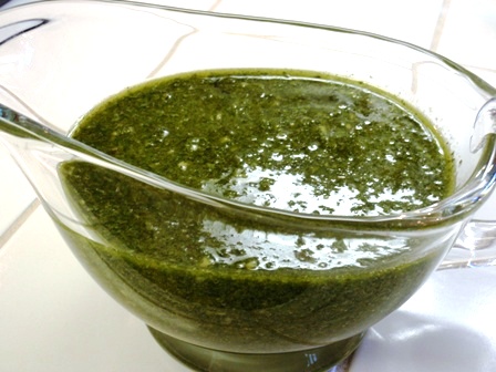 Greek chimichurri sauce