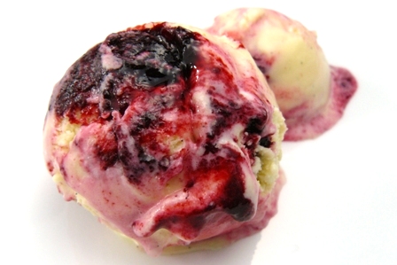 lemon-curd blackberry swirl ice cream