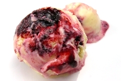 lemon-curd blackberry swirl ice cream