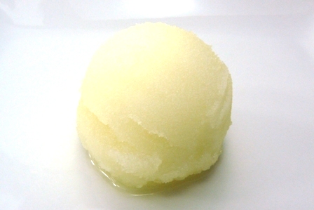lemon sorbet with citron vodka
