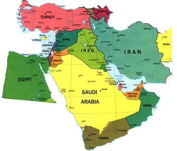 Middle East map