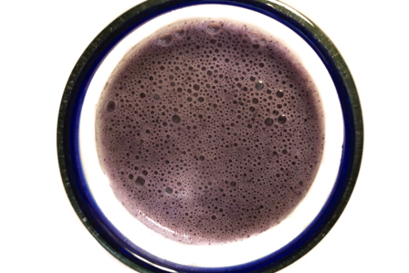 morning blueberry smoothie