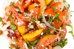 nectarine and tomato salad