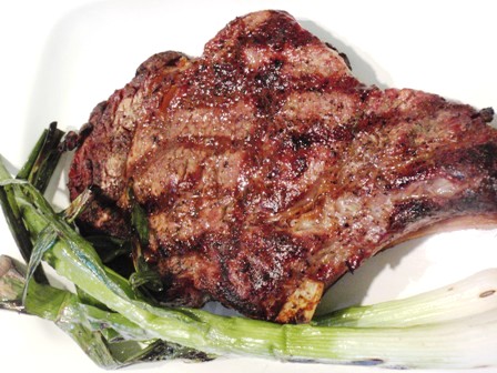 salt and pepper bone-in rib eye