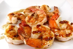 shrimp with pineapple glaze