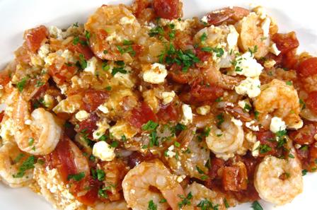 shrimp with feta