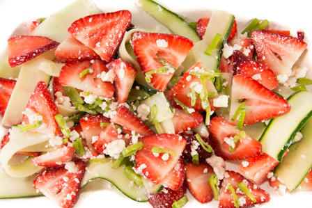 strawberry cucumber salad