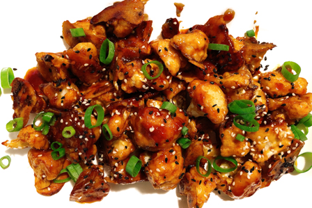 sticky sesame cauliflower