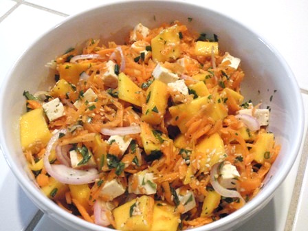 Thai carrot and mango salad