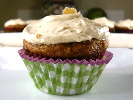 zucchini ginger cupcakes